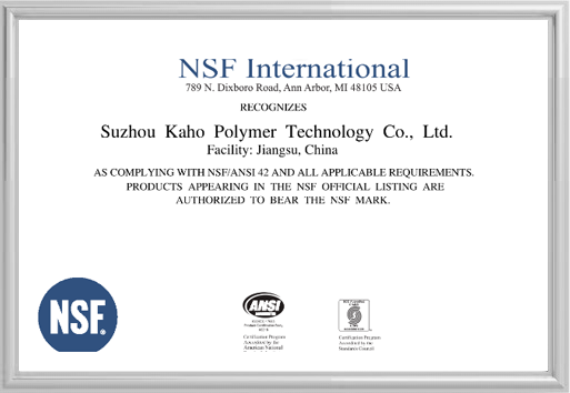 Certificat de NSF International