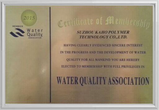 Certificat de qualité de l\'eau